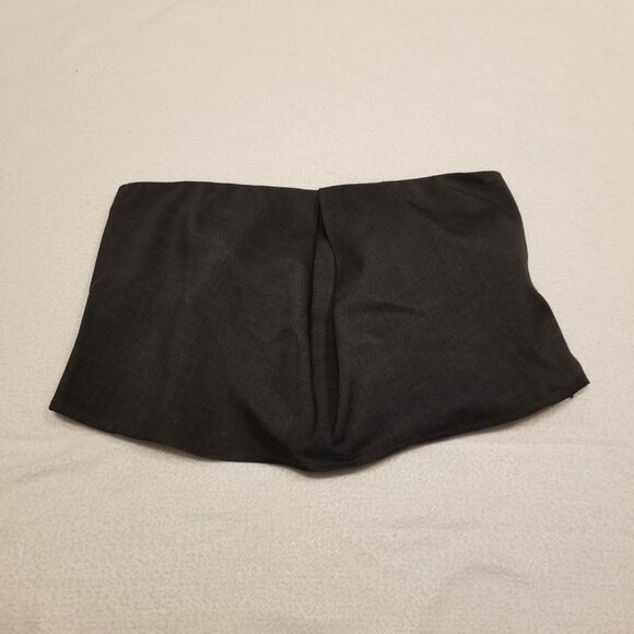 En Saison Tube Top Black Denim with Pleats Small NWT Strapless Cropped - Picture 2 of 10